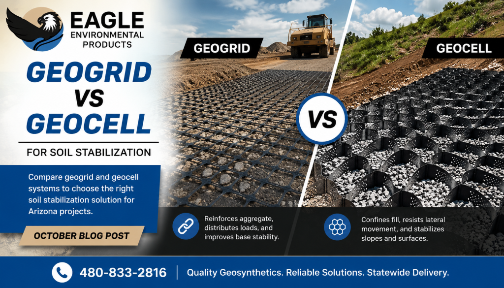 geogrid vs geocell for soil stabilization